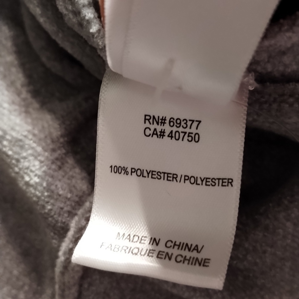 NWT Wynne Lounge gray velour button down cardigan Sz PL - Picture 11 of 12